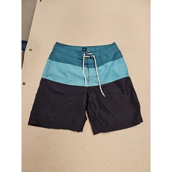 Gap Men's Swim Trunks Drawstring Slash Pocket Blue Size Medium - Picture 1 of 5